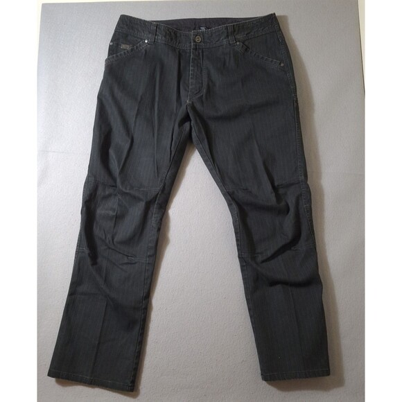 Kuhl Hi Lo Cord Vintage Patina Dye Pants Mens Sz 40x32 Black Outdoor Hiking 5165 - Picture 1 of 15